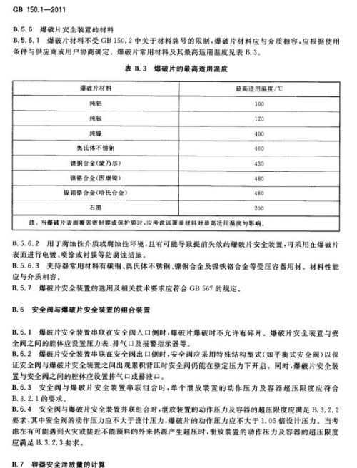 爆破片的压力要求及应用解析